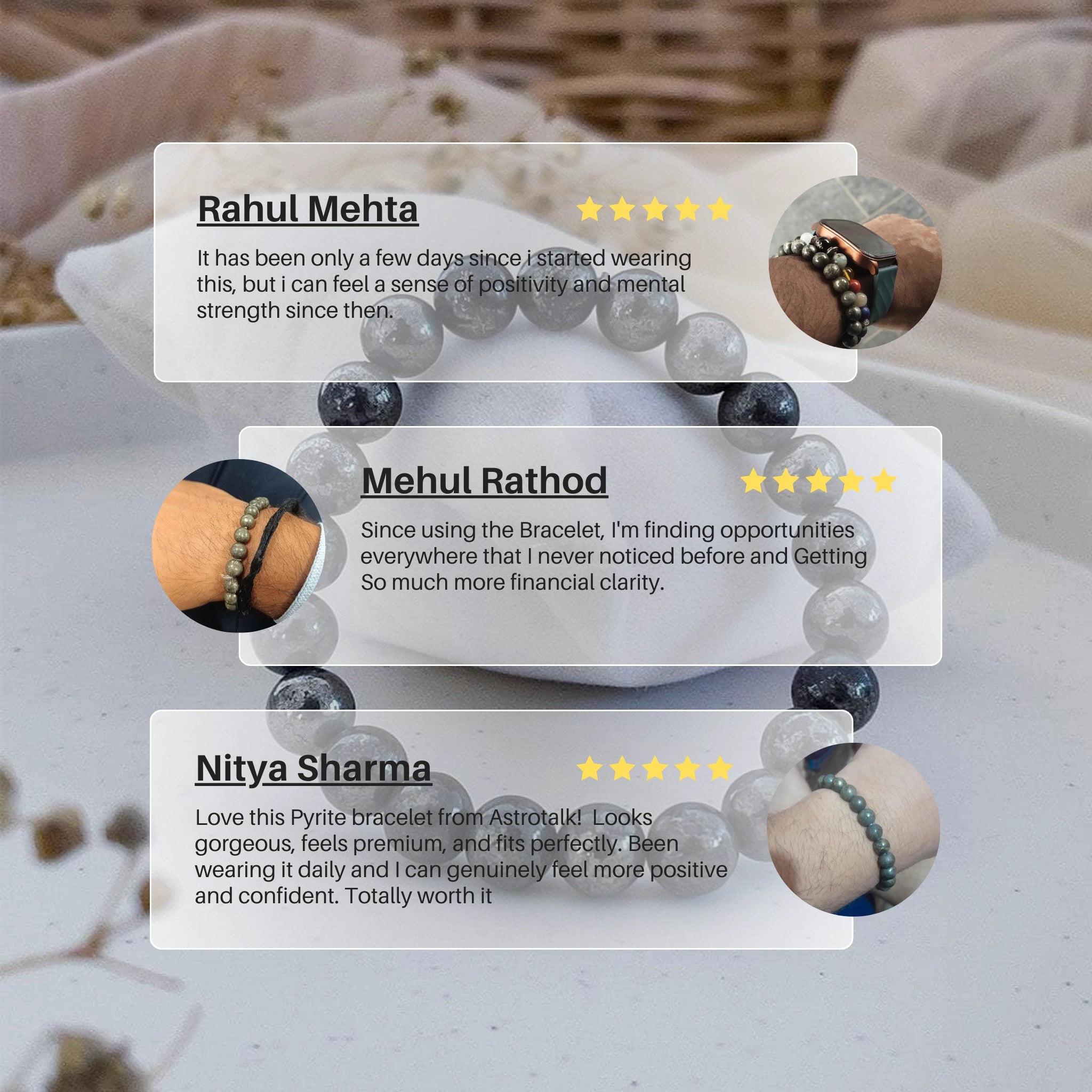 Natural Raw Pyrite Bracelet