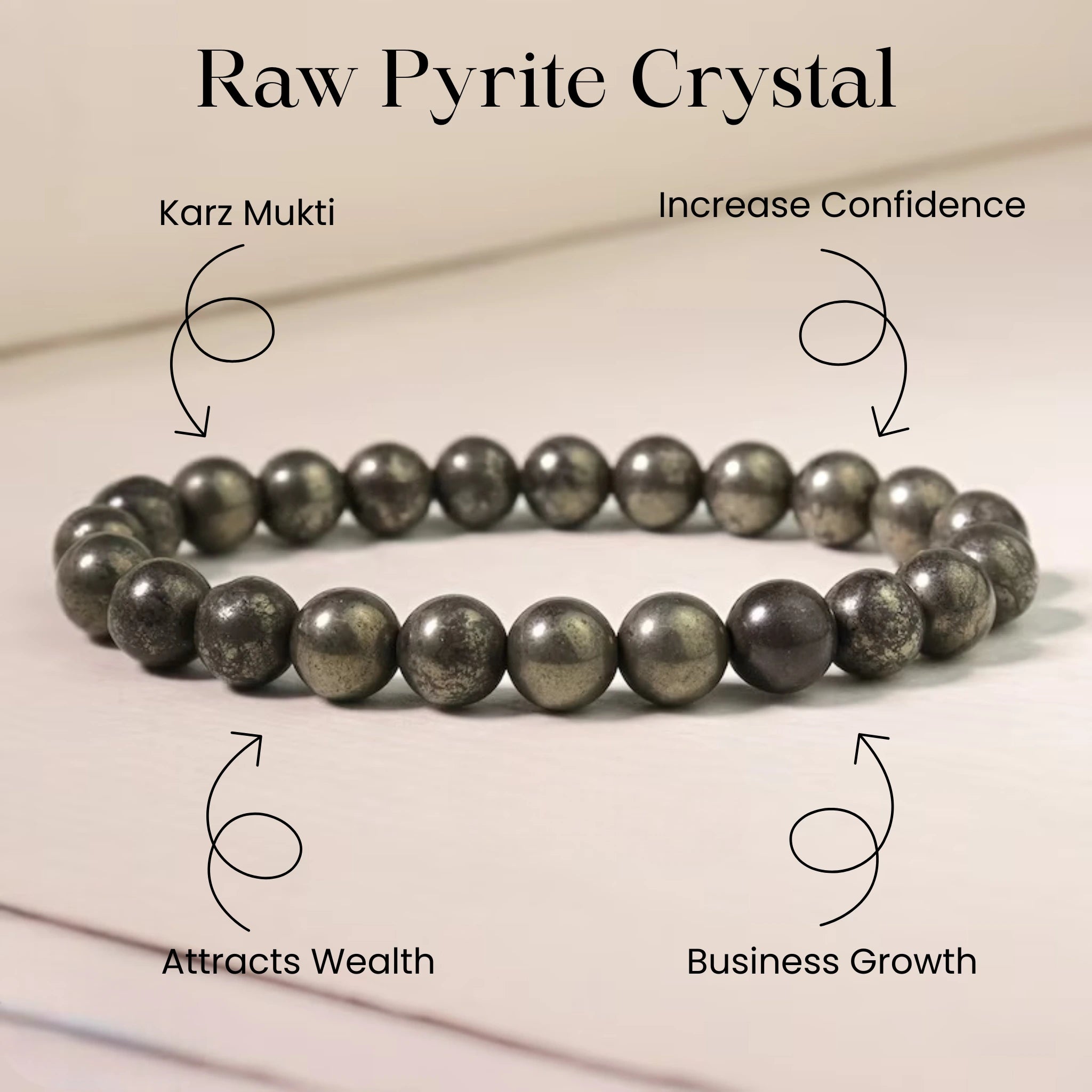 Natural Raw Pyrite Bracelet
