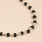 Natural Karungali Silver Capped Malai