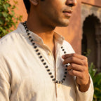 Natural Karungali Silver Capped Malai