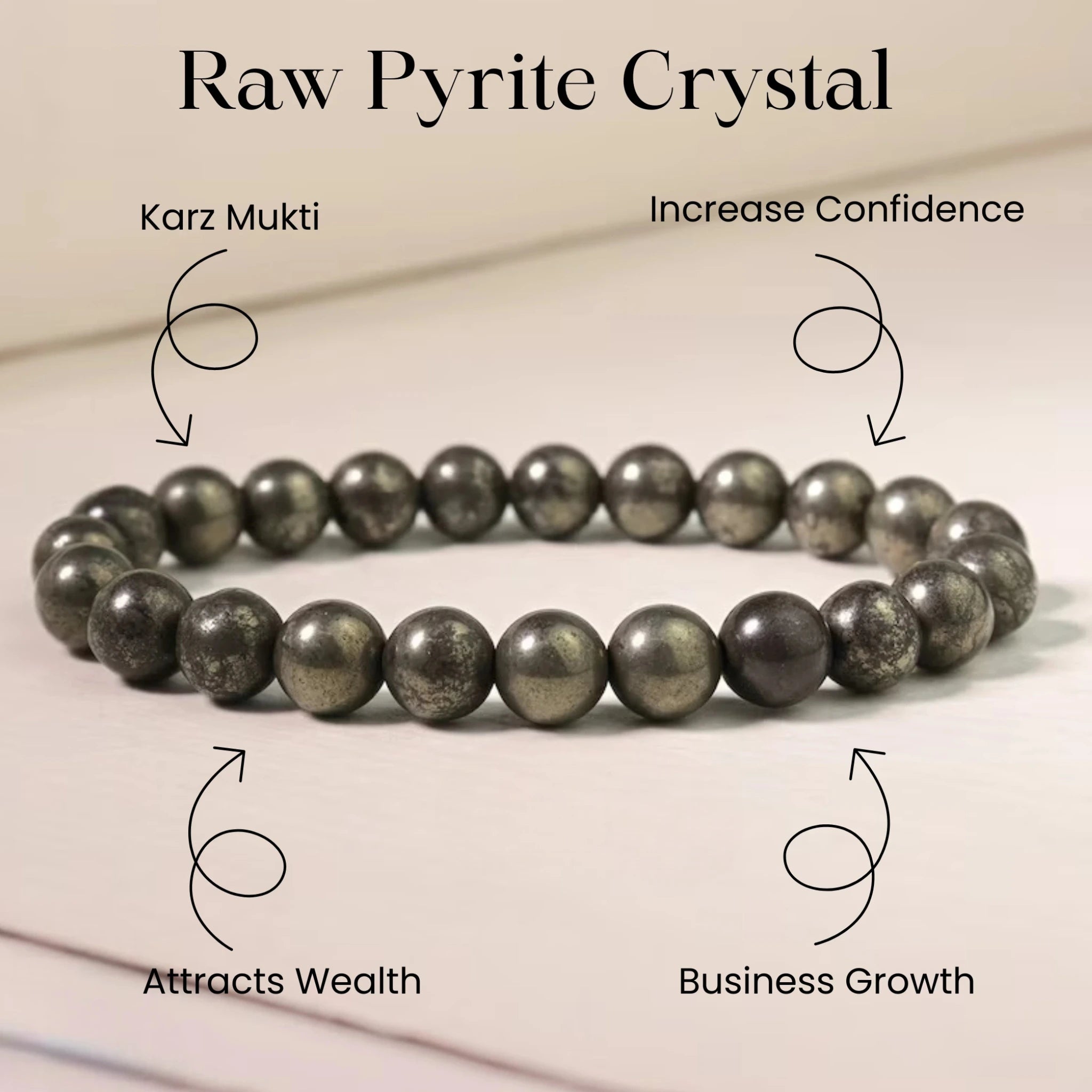 Natural Raw Pyrite Bracelet