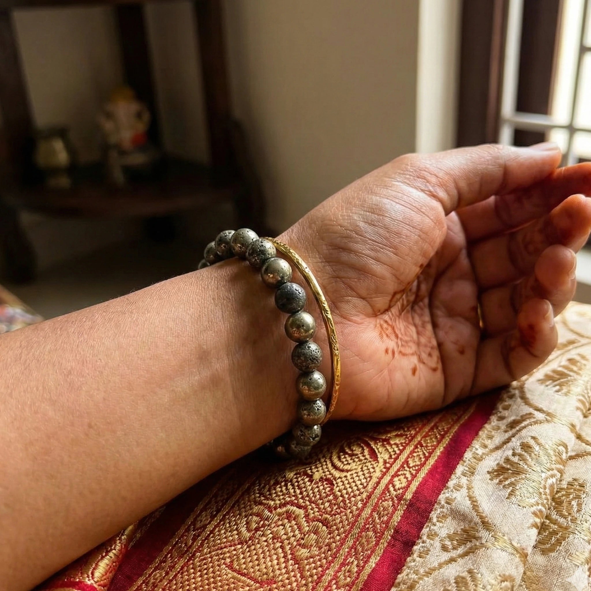 Natural Raw Pyrite Bracelet