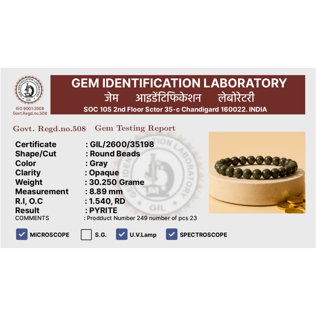 Natural Raw Pyrite Bracelet